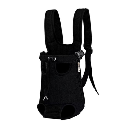 Adjustable Dual-Shoulder Pet Carrier Backpack for Outdoor Travel and Hiking - Suitable for Cats and Small Dogs