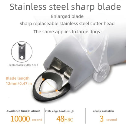 Pet Nail Clippers with Led Light Pet Claw Grooming Scissors for Dogs Cats Small Animals Paw Nail Trimmer Pet Supply Professional