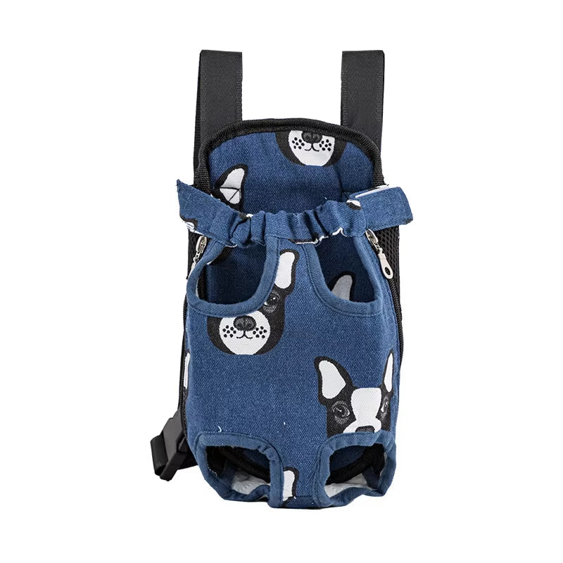 Adjustable Dual-Shoulder Pet Carrier Backpack for Outdoor Travel and Hiking - Suitable for Cats and Small Dogs