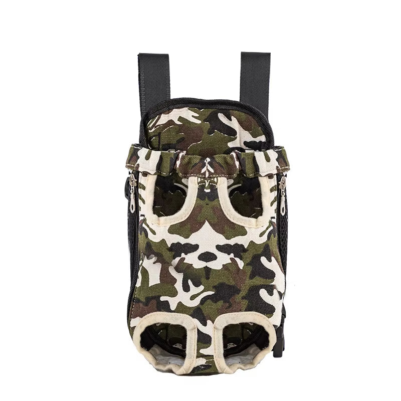 Adjustable Dual-Shoulder Pet Carrier Backpack for Outdoor Travel and Hiking - Suitable for Cats and Small Dogs
