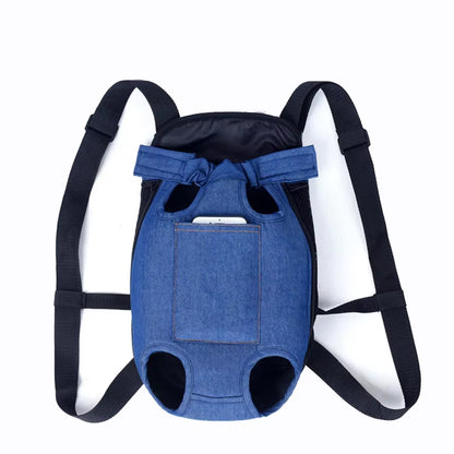 Adjustable Dual-Shoulder Pet Carrier Backpack for Outdoor Travel and Hiking - Suitable for Cats and Small Dogs