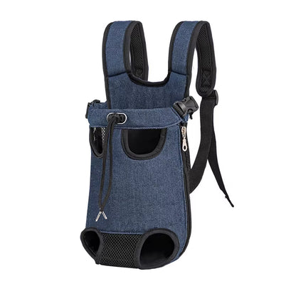 Adjustable Dual-Shoulder Pet Carrier Backpack for Outdoor Travel and Hiking - Suitable for Cats and Small Dogs