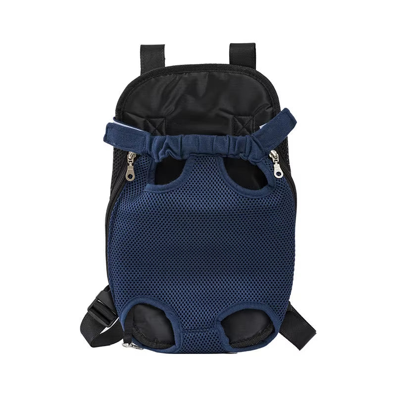 Adjustable Dual-Shoulder Pet Carrier Backpack for Outdoor Travel and Hiking - Suitable for Cats and Small Dogs