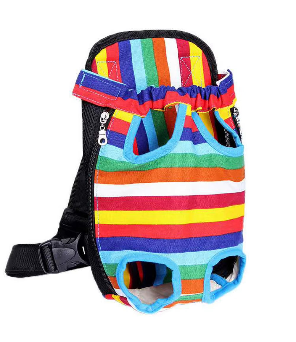 Adjustable Dual-Shoulder Pet Carrier Backpack for Outdoor Travel and Hiking - Suitable for Cats and Small Dogs