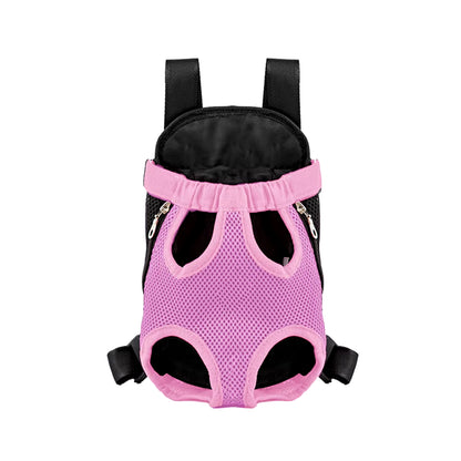 Adjustable Dual-Shoulder Pet Carrier Backpack for Outdoor Travel and Hiking - Suitable for Cats and Small Dogs