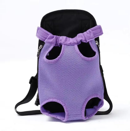 Adjustable Dual-Shoulder Pet Carrier Backpack for Outdoor Travel and Hiking - Suitable for Cats and Small Dogs