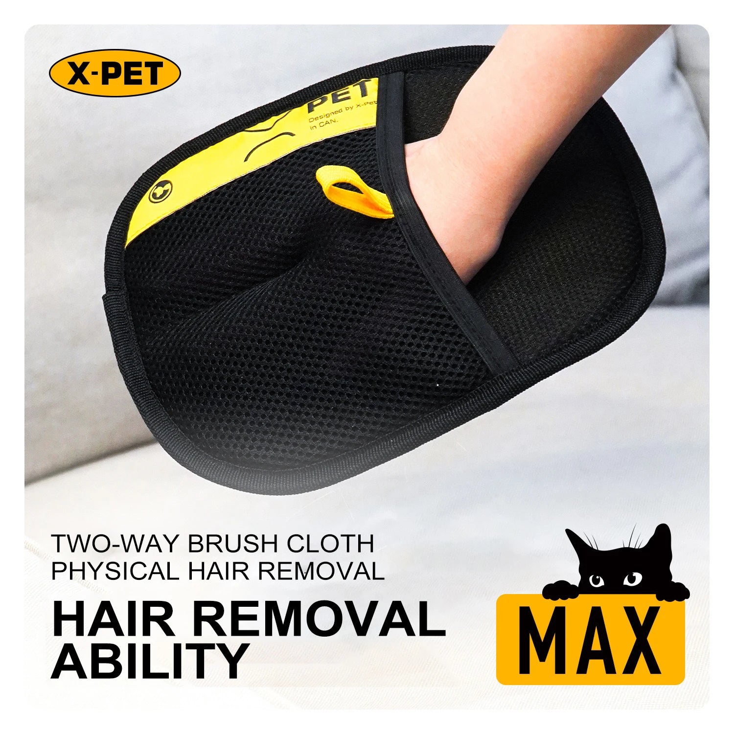 Transform Your Cleaning Routine with Our Upgrade Large Pet Hair Removal Grooming Gloves - Effortlessly Remove Fur from Cats, Dogs, Sofas, Carpets, and Clothes!
