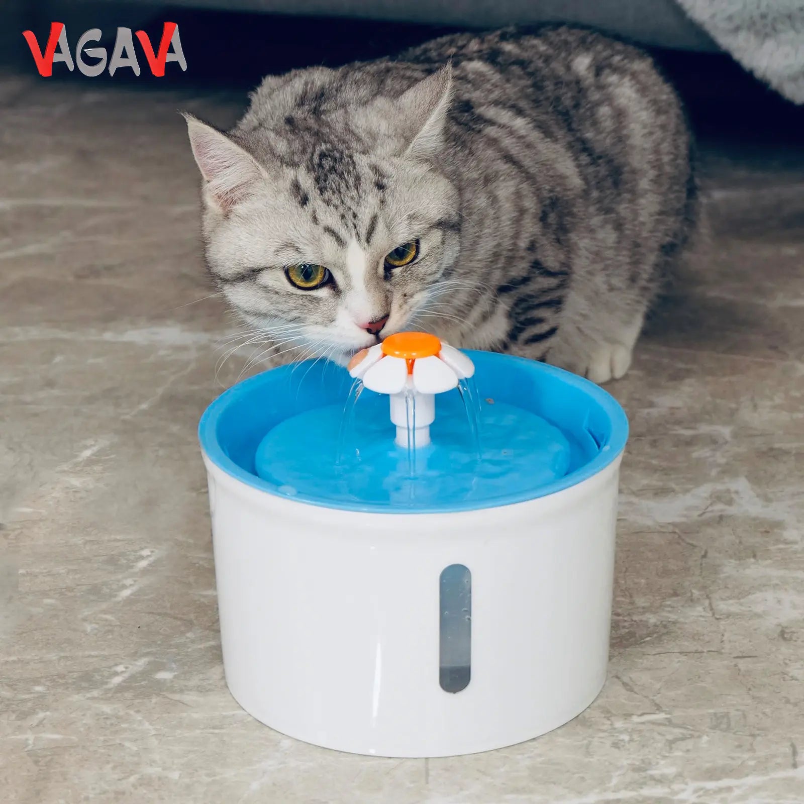 VAGAVA Springtok Ultra-Quiet Automatic Pet Water Fountain and Dispenser - Premium Pet Hydration Solution and Gift Accessory