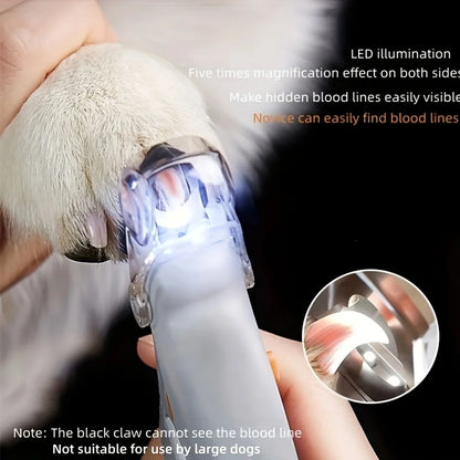 Pet Nail Clippers with Led Light Pet Claw Grooming Scissors for Dogs Cats Small Animals Paw Nail Trimmer Pet Supply Professional