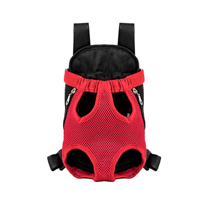 Adjustable Dual-Shoulder Pet Carrier Backpack for Outdoor Travel and Hiking - Suitable for Cats and Small Dogs