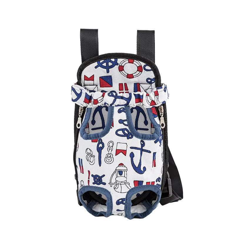 Adjustable Dual-Shoulder Pet Carrier Backpack for Outdoor Travel and Hiking - Suitable for Cats and Small Dogs