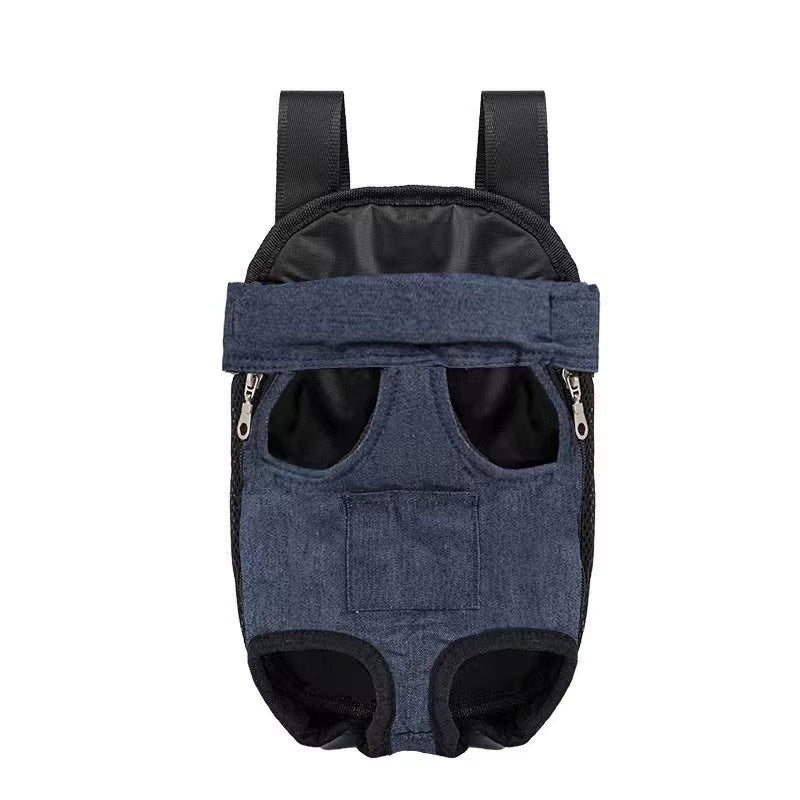 Adjustable Dual-Shoulder Pet Carrier Backpack for Outdoor Travel and Hiking - Suitable for Cats and Small Dogs
