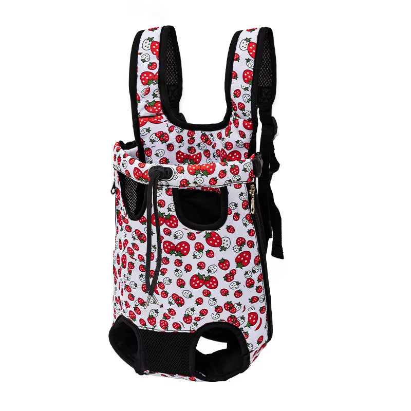 Adjustable Dual-Shoulder Pet Carrier Backpack for Outdoor Travel and Hiking - Suitable for Cats and Small Dogs