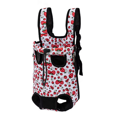 Adjustable Dual-Shoulder Pet Carrier Backpack for Outdoor Travel and Hiking - Suitable for Cats and Small Dogs